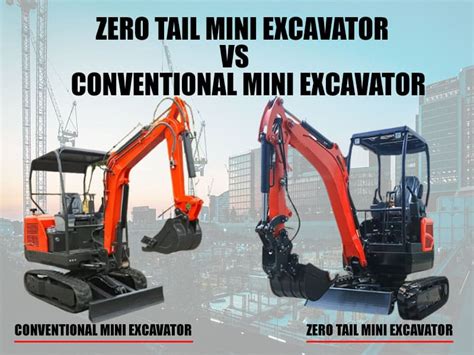 mini excavator zero tail swing|tail swing vs zero swing.